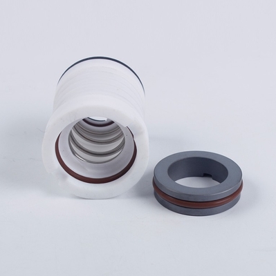 25mm PTFE Bellows Mechanical Seal With Perfluoroethylene Cover Double Sided Silicon Carbide Ceramics